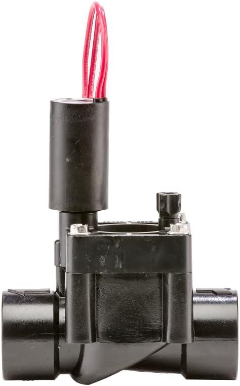 Hunter PGV 1" Sprinkler Valve, Heavy Duty Irrigation Valve with 24V Solenoid, 150 PSI, Female Thread Inlet and Outlet, Leak Resistant, for Residential Lawn and Landscape Systems