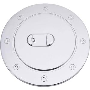 Chrome Fuel Filler Gas Door Cover Compatible with 1999-2006 Chevy Silverado Suburban Tahoe GMC Sierra Yukon XL Cadillac