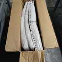 COLAMY Upholstered Parsons Dining Chairs Set of 2, Fabric Dining Room Kitchen Side Chair with Nailhead Trim and Wood Legs - Beige