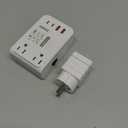 DOACE Voltage Converter US to Europe 350W Convert 220V to 110V for Curling Iron Straightener Shaver, Cordless Converter for European Travel with 2 USB A & 2 USB C Ports Charging (White)