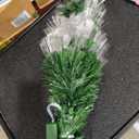 24-inch Fiber Optic Christmas Tree - Prelit Small Tabletop Christmas Tree with Lights, 8 Light Modes, Mini Fiber Optic Christmas Tree for Desk or Holiday Home Decorations and 
Premium All Natural Wood Grill Scraper - Wooden BBQ Grill Brush Cleaner Alternative - Enjoy Safe & Bristle Free Barbecue for Outdoor Grill |Includes 12" Bamboo Skewers (100 Pcs)