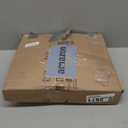 Masupu Round Side Table, Small Drink Table for Small Spaces, Pedestal End Table with Solid Wood Leg for Living Room, Bedroom, Corners(Marble White)