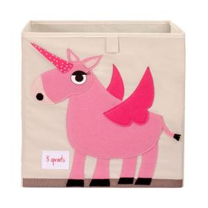 3 Sprouts Toy Storage Organizer: Toy Box Cube Organizer for Playroom, Nursery  Foldable Storage Bin  Unicorn