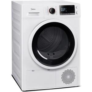 Midea MLE25H7BWW Heat Pump, Ventless Front Load Dryer Stackable Washing Machine, Energy Efficient and Space Saving, 4.4 Cu.ft, White