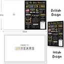 6 x Jumbo 40th Birthday Gift for Him Her, Happy 40th Birthday Card for Women Men, Funny 40 Year Old Birthday Greeting Card for Mom Dad, Vintage 40 Bday Decorations for Husband Wife