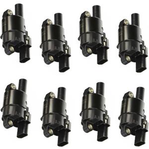 Round Ignition Coil Pack for Chevy Cadillac GMC Silverado Tahoe Avalanche Suburban Escalade Camaro Sierra Yukon V8 4.8 5.3 6.0 2007 2008 2009 2010 2011 2012 2013 2014 2015 2016 2017