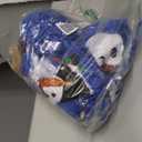 Horaldaily 4PCS Christmas Dining Chair Covers,Blue Snowman Let It Snow Stretch Removable Washable Slipcover Chair Protector for Dining Room Home Decor