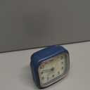 4.5" Vintage Retro Analog Alarm Clock, Super Silent Non Ticking Clock with Manual Light, Snooze, Battery Operated, Simply Design, for Living Room, Bedroom, Bedside, Desk(Blue)