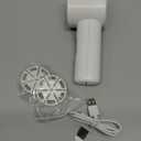 Fabric Shaver, Lint Remover Rechargeable, Electric Portable Sweater Defuzzer with 3 Speeds, 6 Leaf Blades, Digital LED Display to Remove Pilling for Clothes, Furniture, Sweater, Couch, Blanket (White)