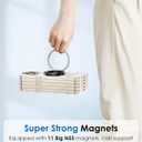 Magnetic Cell Phone Ring Holder Stand - 180 Rotating Finger Ring Kickstand, Premium Polished Metal Grip, Compatible with Magnetic Car Mounts. Ideal for iPhone 15/14-Must-Have Phone Accessory (Black)