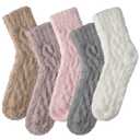 Pleneal Fuzzy Socks for Women - Fluffy Sock Women, Winter Warm Cozy Sock for Womens Slipper Socks, US 6 - 10