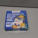 ARTISTRO 48 Watercolor Brush Pens  Gift for Artists, Adults & Teens  Includes 2 Water Brush Pens  Unique Vivid Colors, Real Calligraphy Pen  Ideal for Illustrations & Watercolor Effects