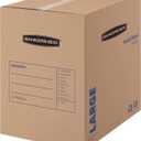 Bankers Box Large Moving Box 7 Pack, Pre-Printed for Labeling, 18-in x 18-in x 24-in (7714002)