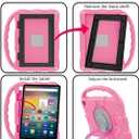 Tablet Case for Kids(2024/2022/2020 Release,12th/10th Generation),Incompatible with iPad Samsung,Shock Proof Friendly,360 Rotating Grip Stand,Portable Handle Kid-Proof Case (Light Pink)
