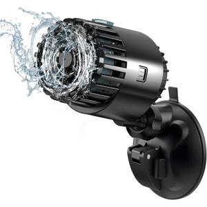 AQQA Wave Maker for Aquarium 75-150 Gallon 2110 GPH Water Circulatio Pump Powerhead Fish Tank Wavemaker with Suction Cup 360Rotatable Quiet Operation for Freshwater(12W)