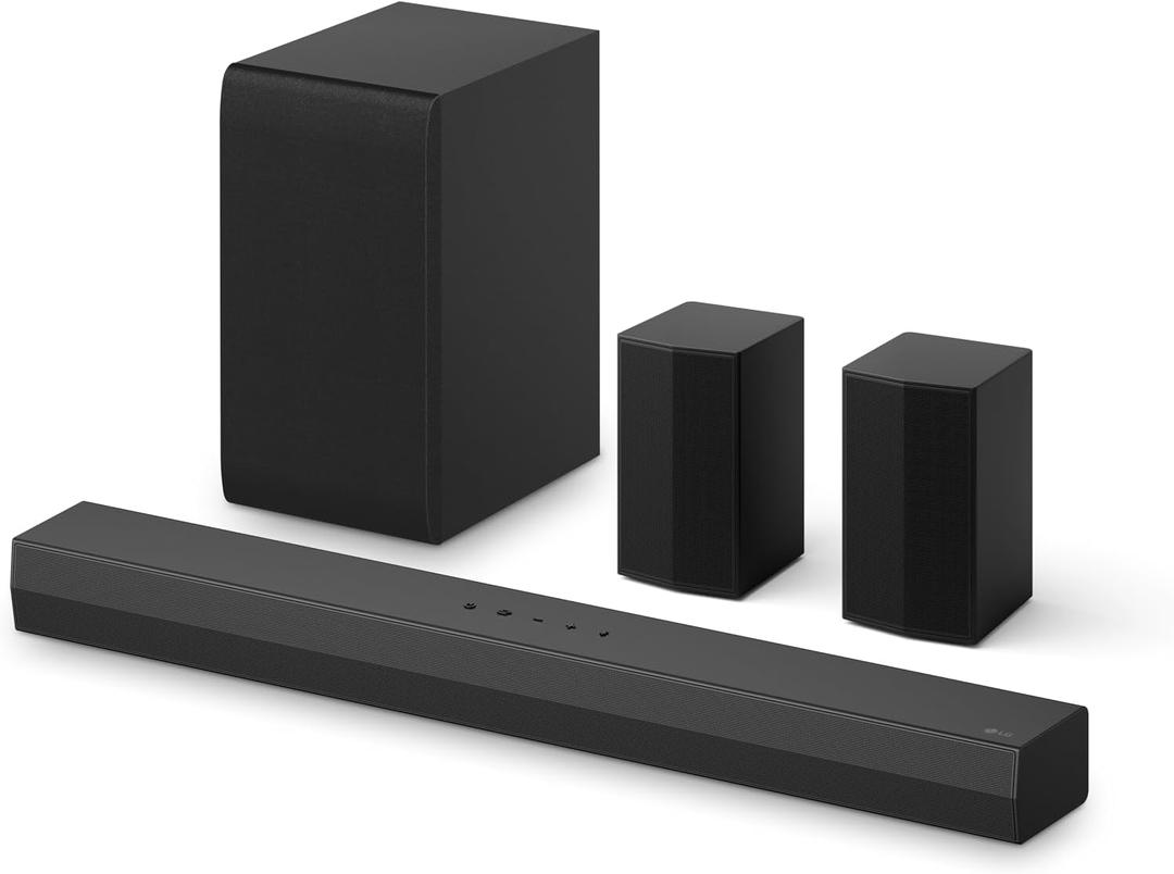 LG S40TR 4.1 ch. Home Theater Soundbar with Rear Surround Speakers and Wireless Subwoofer, Wow Interface, Dolby Audio, AI Sound Pro