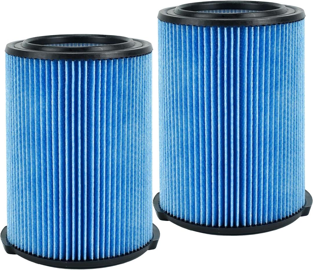 ATXKXE VF5000 Replacement Filter for ridgd 5-20 Gallon Wet Dry Vacuums WD1450 WD0970 WD1270 WD09700 WD06700 WD1680 WD1851 RV2400A, 2 Pack