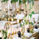 12Pcs Artificial Wisteria Flowers 3.6 Feet/Piece White Dense Artificial Fake Wisteria Vine Ratta Hanging Garland Silk Flowers String Home Party Wedding Decor(White-Dense)