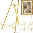 2 Pack Metal Easel Stand 16.5" H x 8.7" W x 4.3" D Table Top Easel Stand for Display Tripod Art Picture Mirror Modern Plate Holder for Display Photo, Book, Wedding Sign, Menu Board, Canvas