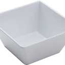 American Metalcraft MELSQ73 Melamine 7" Square Bowl, 58-Ounce, White, 1 Count (Pack of 1)