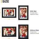 decorUhome 4x6 Picture Frame Set of 10, Display Photos 3.5x5 with Mat or 4x6 Unmatted for Picture Frames Collage Wall Decor, Black