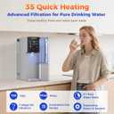 CT910GH Reverse Osmosis Water Filter Countertop, 3s Instant Hot RO Water Filtration System, 7-Stage Water Dispenser Removable Pitcher, NSF/ANSI 372,42,58, Reduce TDS PFAS, No Installation