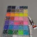 40000Pcs 40 Colors Jelly Rhinestones for Bedazzling, 3mm Multicolor Resin Flatback Gems for Diamond Art, Bedazzler Kit with 3Pcs 10ml B7000 Jewelry Glue for Crafting Book Shoes Nail Art (Ultra Large Pack + 3Pcs Glue)