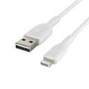 Belkin BoostCharge Lightning Cable - 6.6ft/2M - MFi Certified Apple iPhone Charger USB to Lightning Cable - iPhone Cable - iPhone Charger Cord - Apple Charger - USB Phone Charger - White