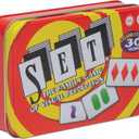 SET Card Games for Kids, Collectors Tin, Matching Game, Learning Games, 6+, 1.5 inches x 6.25 inches x 4.25 inches