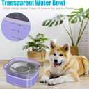 UPSKY 70oz Dog Water Bowl 2L No Spill Dog Bowls Large Capacity Spill Proof Slow Water Feeder, No Splash Dog Bowl Pet Water Dispenser Vehicle Carried Travel Slow Drinking Bowls for Messy Drinkers, Cats