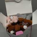 Valentines Day Cards for Kids School, 24 Pack Mini Plush Bear Keychain Valentines Day Gifts for Boys Girls, Stuffed Animal Toys for Valentine's Gifts Classroom Exchange Prize, Valentine's Party Favors