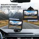 Backup Camera Monitor Only - 5 Inch HD Image Back up Camera Screen for Cars Trucks SUVs Vans RVs Trailers Campers, Dashboard/Windshield Installation, 12V/24V, Camera Not Included (5 Inch)