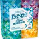 Amazon Brand - Presto! Ultra-Soft 3-Ply Premium Facial Tissues, 264 Count (4 Packs of 66), (Packaging May Vary)