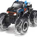 Threeking 1:16 Waterproof Monster Truck Toys RC Cars Amphibious Remote Control Car Trucks 4WD All Terrain Off-Road Pickup Toy for 6 7 8 9 10 11 12 Year Old Boys Girls Kids Gifts Presents