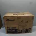 Henmnii Rollator Walker for Seniors, Lightweight Foldable All Terrain Rolling Walker with seat, Aluminum Walkers with 10 inch Rubber Wheels, Handles and Backrest for Seniors and Adult