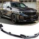 Front Bumper Lip Splitter Compatible with 2024-2026 BMW X5 G05 LCI M Sport, Front Lip Spoiler Protector MP Style Front Air Dam Chin Splitter ABS Glossy Black
