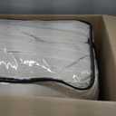 Madison Park Queen Comforter Set Clipped Jacquard Stripes with Buttons Boho Comforter for a Queen-Size Bed, Cotton Oversized Comforters with Removable Cover Boho Bedding, Queen Ivory 8 Piece