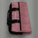 WORKPRO 13-Inch Tool Bag, Pink Soft Cloth Tool Storage Bags, Wide Mouth Tool Tote Bag with Inside Pockets - Pink Ribbon