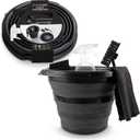 SIMPLEMADE Collapsible Bucket Cleaning Set - Includes 2 Foldable Buckets, Spray Bottle, Rag, Scrubbing Brush and Sponge - Holds Up to 10 liters, Easy Storage, All-Purpose Cleaning Solution