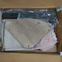 VASAGLE Corner Shelf Stand, 4-Tier Corner Bookshelf, Industrial Ladder Shelf, Plant Stand for Living Room, Office, Kitchen, Greige and Black ULLS034M01