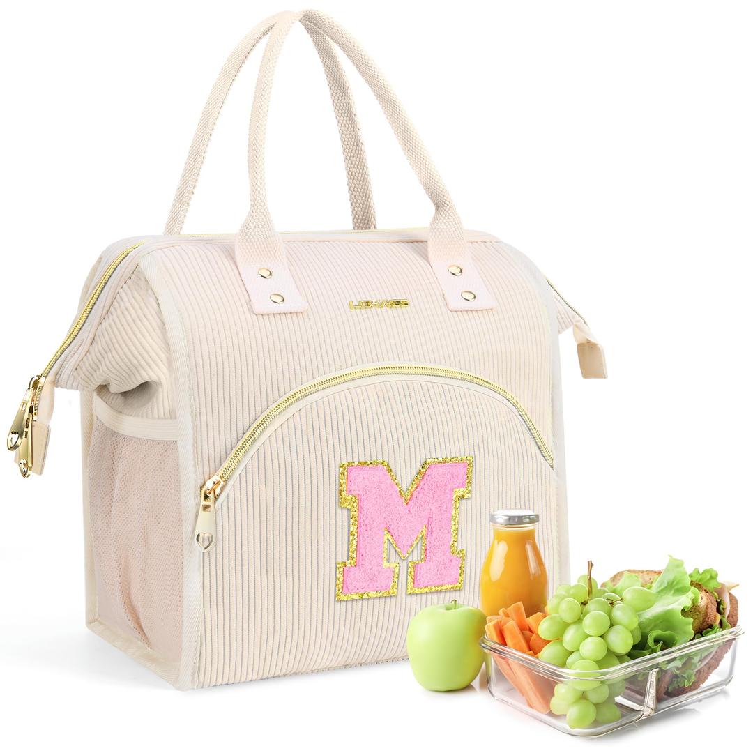 ADYOOM Initial Lunch Bag for Adult Women-16