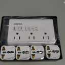 DOACE 220V to 110V Converter for European Travel - 350W 7 in 1 Voltage Converter US to Europe with 3AC, 2QC+2PD for Using U.S. Devices Abroad - Hair Straightener Shaver Toothbrush Laptop Camera Phone (White)