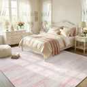 Garvee Girls 8x10 Area Rug Washable Non Slip Soft Low-Pile Stain Resistant