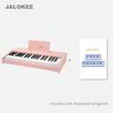 Kids Piano Keyboard, Digital Piano for Kids, Music Educational Instrument Toy, Wood Toy for 3+ Girls and Boys (Pink, 37 Keys)