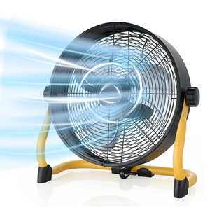 15" Battery Operated Fan Rechargeable Powered,20H Run Time 12 Wind Speed, Cordless High Velocity Metal Blade Portable Fan for Camping Travel Patio Tent Indoor Outdoor 360° Tilt