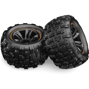 HYPER GO 16300D 1:16 Scale RC Car Accessories Wheels, Spare Parts RC Vehicle Wheels & Tire Sets for H16GT & H16DR & H16BM & H16SC (Pair)
