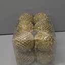 6pcs 3.94" Christmas Ball Ornaments Glitter Shatterproof Christmas Tree Ornaments Sequin Xmas Hanging Balls Decorations for Wedding Party Holiday(Green, 6pc-10cm)