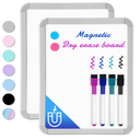 Small Dry Erase Whiteboard, 8.5 x 11 Inches White Board for Kids, Students, Fridge, Locker, Mini Dry Erase Board