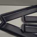 in-Channel Rain Guards 4-Piece Compatible with 2020 2021 2022 2023 2024 2025 Ford Explorer Window Visors Side Window Deflectors Vent Visor Shield Shade