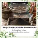 2PCS Soil Sifter for Gardening with Handle,Stainless Steel Rock Compost Soil Sifter for 5 Gallon Bucket,1/4in,1/8in Mesh Garden Sifting Screen Gravel Sawdust Vermicompost with Repotting Mat